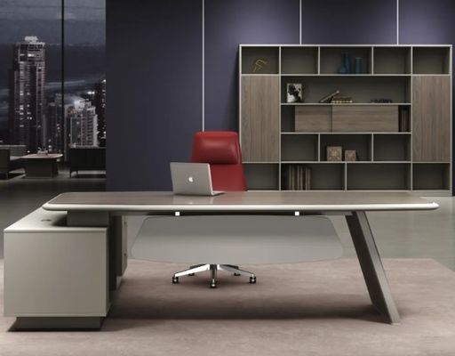 Современный L-образный эргономичный офисный стол Luxury High End Executive Office Desk And Chair CEO Boss Деревянный офисный стол
