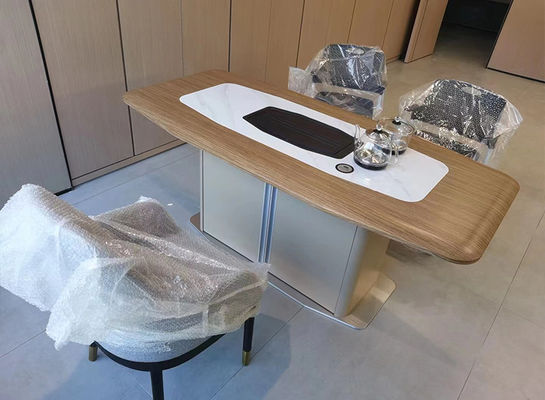 Офисная мебель Современный диван Центр Стол Набор Mdf Деревянный чайный стол Кофейный стол